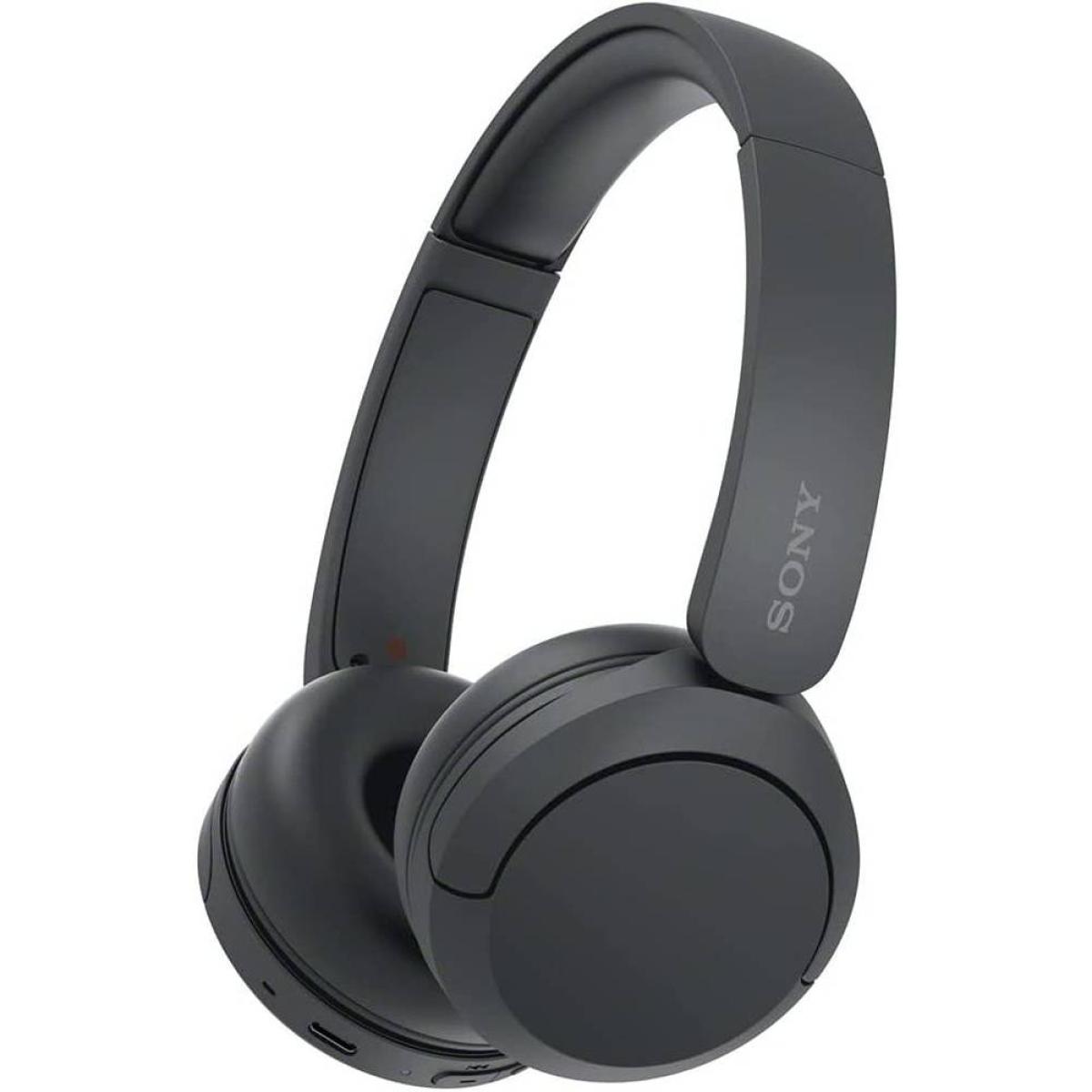 Sony CH520 Wireless Headphones, Bluetooth 5.2, 2.4GHz Band Frequency, Up to 40 Hours Continuous Communications, Up to 3 Hours Charing Time, Black