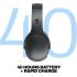 Skullcandy Crusher 540 Active Wireless Bluetooth Headphones with Multi-Sensory Bass, Noise Isolating Over-Ear Fit, Sweat and Water Resistant, 40 Hours Battery, Microphone for iPhone Android - Coal