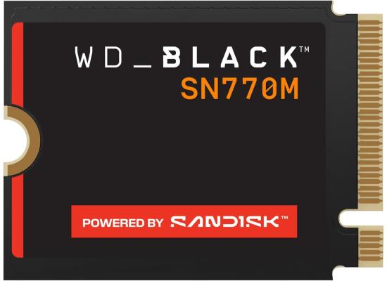 WD_BLACK 2TB SN770M M.2 2230 NVMe SSD for Handheld Gaming Devices and Compatible laptops. Speeds up to 5,150MB/s, TLC 3D NAND, Great for Asus ROG Ally, Steam Deck and Microsoft Surface