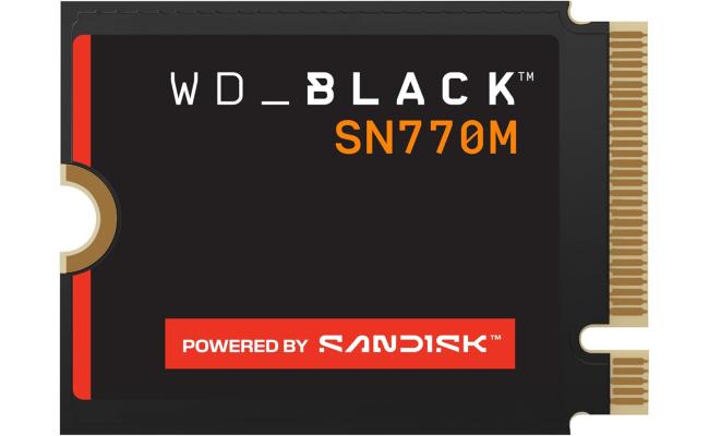 WD_BLACK 2TB SN770M M.2 2230 NVMe SSD for Handheld Gaming Devices and Compatible laptops. Speeds up to 5,150MB/s, TLC 3D NAND, Great for Asus ROG Ally, Steam Deck and Microsoft Surface