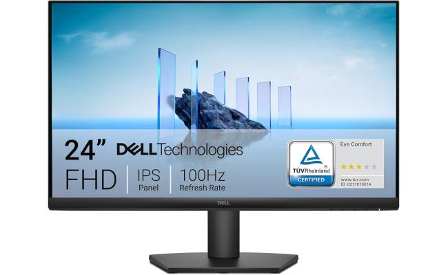 Dell SE2425HM 24" IPS Full HD 100Hz Eye Comfort Technology, Anti-glare, Arsenic-free Glass w/ HDMI & VGA Interface , Black