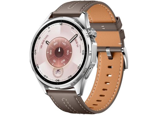 HUAWEI WATCH GT 6 GPS 46mm Smart Watch, 1.47''AMOLED Touchscreen, up to 21 days battery life, Cycling,100+ Sports Mode, iOS & Android, All-day Health Monitoring, Emotional Wellbeing, Grey