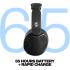 Skullcandy Hesh 540 ANC Wireless Over-Ear Bluetooth Headphones with THX Spatial Audio, Active Noise Cancelling, Personalized Sound, Up to 65 Hours Battery, Microphone for iPhone Android - True Black