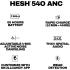 Skullcandy Hesh 540 ANC Wireless Over-Ear Bluetooth Headphones with THX Spatial Audio, Active Noise Cancelling, Personalized Sound, Up to 65 Hours Battery, Microphone for iPhone Android - Bone