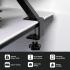 Arozzi Arena Desk Riser Large Ergonomic Design Universal compatibility Reinforced Metal Beam Supports up to 20KG , Black