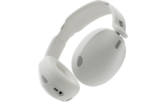 Skullcandy Hesh 540 ANC Wireless Over-Ear Bluetooth Headphones with THX Spatial Audio, Active Noise Cancelling, Personalized Sound, Up to 65 Hours Battery, Microphone for iPhone Android - Bone