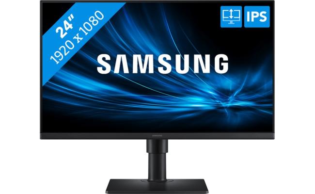 Samsung 24” (S40GD) Business Serise 24" IPS 100Hz , Eye Saver Mode, Game Picture Mode w/ Adjustable Stand & Display Port , HDMI & USB Hub - Black