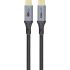 Promate PowerBolt5-80G Thunderbolt 5 USB 4 Cable 80Gbps Data Transfer, 240W Power Delivery, 8K Ultra HD Display Support, USB-C to USB-C 1.2M Cable, Compatible with Thunderbolt 5, Durable Build Black