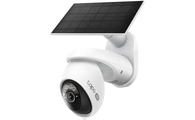 TP-Link Tapo C660 Kit 4K Outdoor Camera Wireless, Battery Camera w/Solar Panel, Pan/Tilt, 360° View, 24/7 Capture, Free Person/Vehicle Detection, Night Vision, SD/Cloud, Works w/Alexa and Google Home, VistaCam 360
