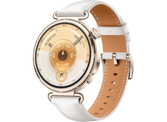 HUAWEI WATCH GT 6 GPS 41mm Smart Watch, AMOLED Touchscreen, up to 14 days battery life, Cycling, 100+ Sports Mode, iOS & Android Compatible, All-day Health Monitoring, Emotional Wellbeing, White