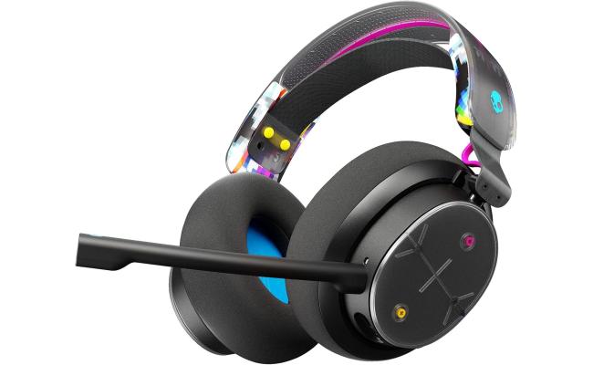 Skullcandy PLYR Multi-Platform Over-Ear Wireless Gaming Headset, Enhanced Sound Perception, 24 Hr Battery, AI Microphone, Works with Xbox PlayStation and PC - Black