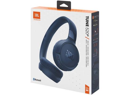 JBL Tune 520BT Bluetooth 5.3 On-Ear Headphones with JBL Pure Bass Sound & Hands-Free Calls 57-Hour Battery Life - Blue product thumbnail 2