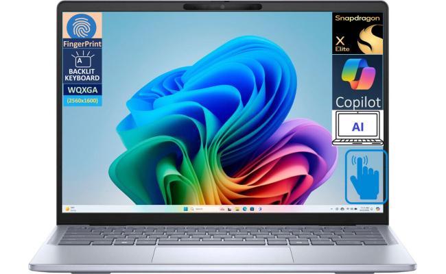 Dell Latitude 7455 (2024) Power your workflow with AI PC NEW Snapdragon X Elite 12-Cores AI-Powered w/ Long Battery Life & IPS 2.5K Touch Screen , Gray