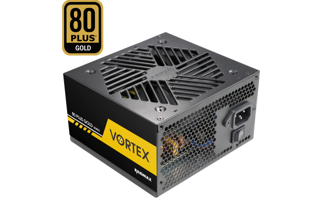 Raidmax Vortex 800w 80+ Gold ATX Continuous Power with 120mm Quiet Fan Active PFC Power Supply , Black