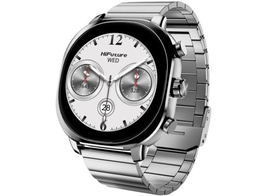 HiFuture AIX Smartwatch, 1.43 Inch Amoled Display, 1 ATM Water Resistant, 10 Days Battery Life, AI Enhanced Health Monitoring, 3x Harder Corning Gorilla Glass- Silver product thumbnail 2