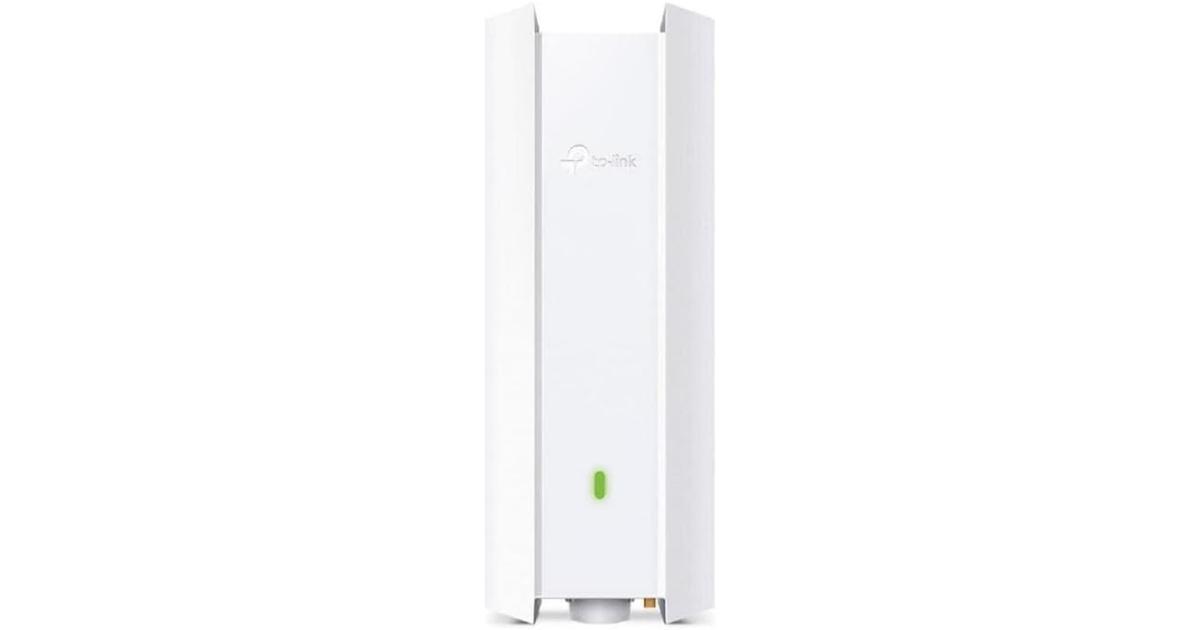 TP-Link EAP610-Outdoor Omada True WiFi6 AX1800 Gigabit شبكة نقطة وصول خارجية، تجوال سلس، MU-MIMO PoE+ مدعوم IP67 وحدة تحكم SDN متعددة والتحكم في التطبيق يدعم وضع إعادة التشغيل