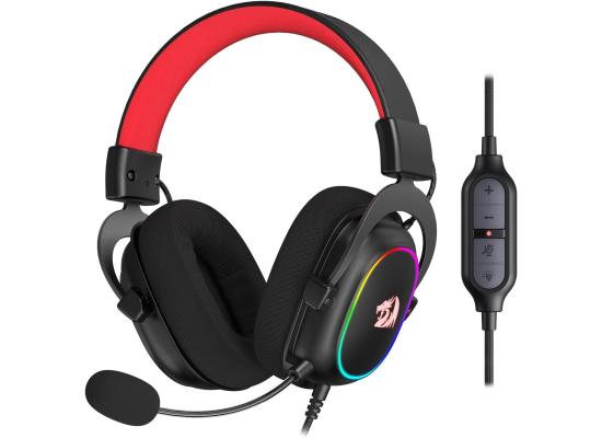 Redragon H510 Zeus-X RGB 7.1 Surround Sound 53MM Drivers Memory Foam Ear Pads w/Durable Fabric Cover - Black product thumbnail 2