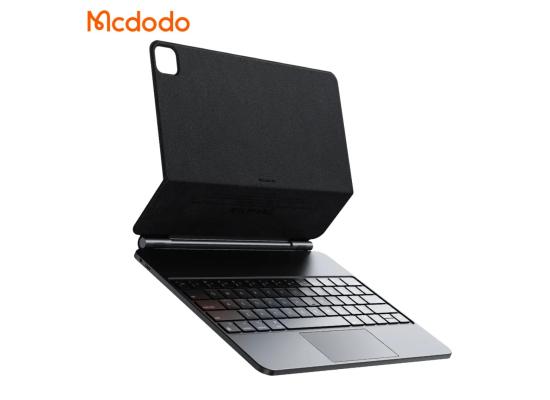 Mcdodo KB-7191 Keyboard PU Leather Magnetic Case Portable V5.2 Smart Case with Keyboard English Layout for iPad Air 13 inch - Black product thumbnail 2