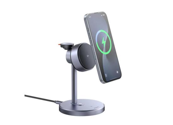 Mcdodo CH-2462 3-in-1 Qi2 MagQ Magnetic Wireless Charging Station Stand 15W + 33W + 5W mains charger product thumbnail 2