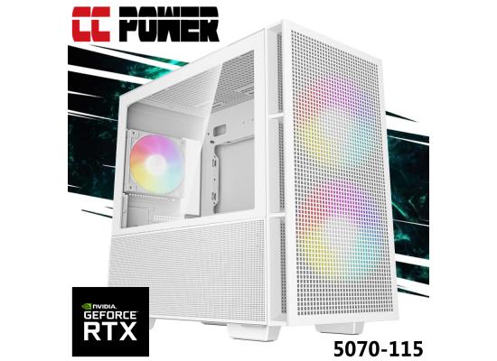 CC Power 5070-115 Gaming PC NEW 9Gen AMD Ryzen 9 7900X 12-Cores w/ Nvidia RTX 5070 12GB DDR7 & DDR5 Memory & Advanced Air Cooler
