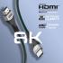 Promate PrimeLink8K-300 HDMI 2.1 Cable, 3m HDMI to HDMI Slim Cable with 48Gbps Bandwidth, 8K@60Hz Resolution, UHD Dynamic HDR eARC Wire for MacBook Pro, PS5, TV, Xbox, Roku, UHD TV, Blu-ray Projector