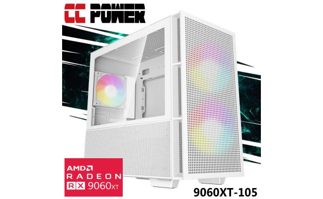 CC Power 9060XT-105 Gaming PC NEW 9Gen AMD Ryzen 9 7900X 12-Cores w/ AMD Radeon RX 9060 XT 8GB DDR6 & Advanced Air Cooler