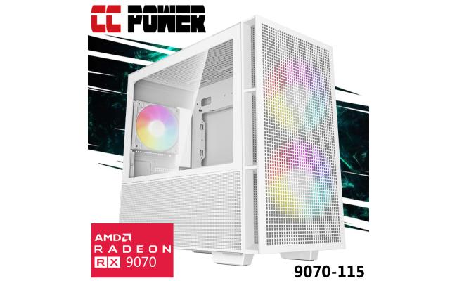 CC Power 9070-115 Gaming PC NEW 9Gen AMD Ryzen 9 7900X 12-Cores w/ AMD Radeon 9070 16GB DDR6 & Advanced Air Cooler
