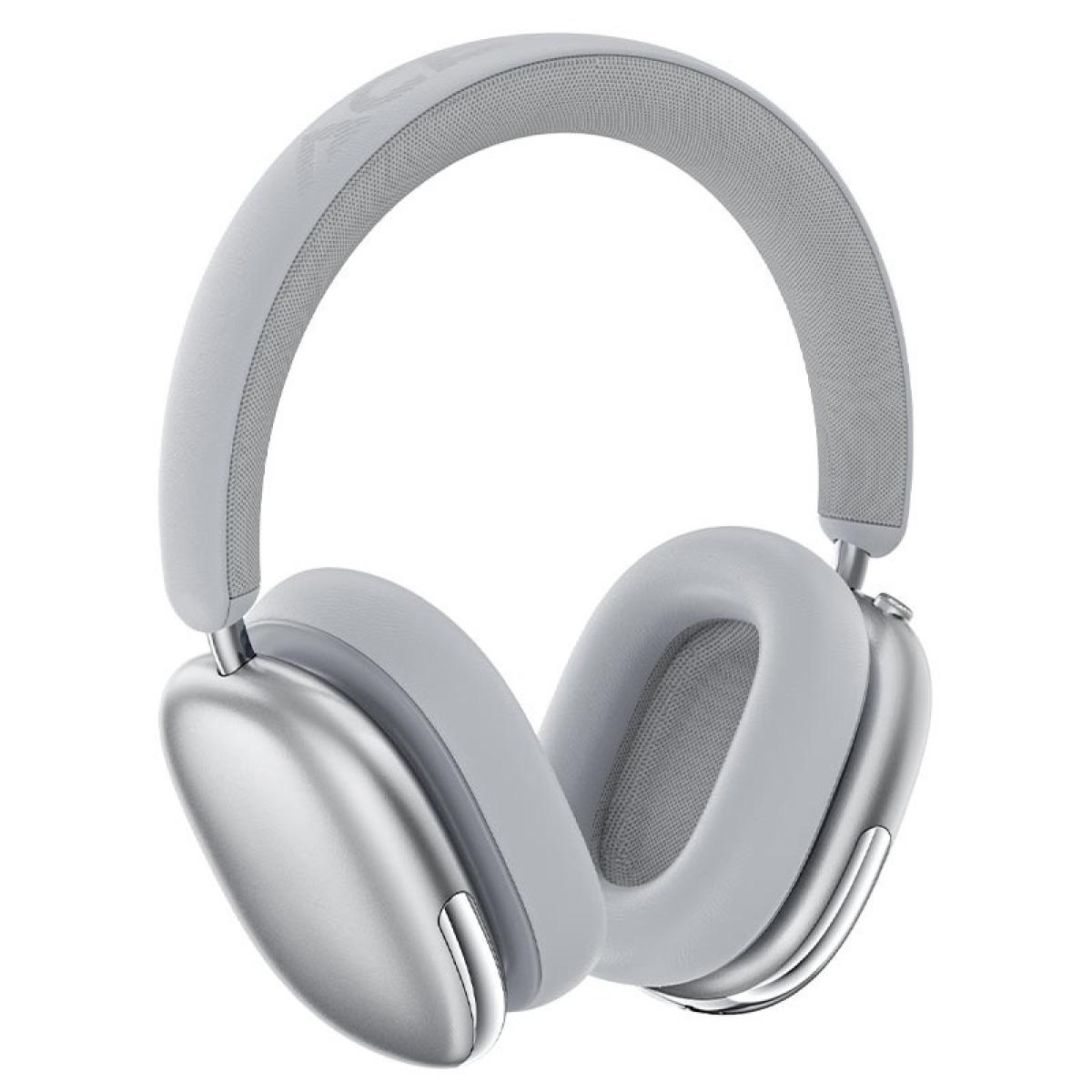 ACEFAST H9 ANC 30dB Hybrid Noise Cancelling Wireless Bluetooth 5.4 Headphone 40MM Speaker Music Sports Over the Ear HiFi Headsets offering 55 hours of music time or 40 hours of talk time - Silver