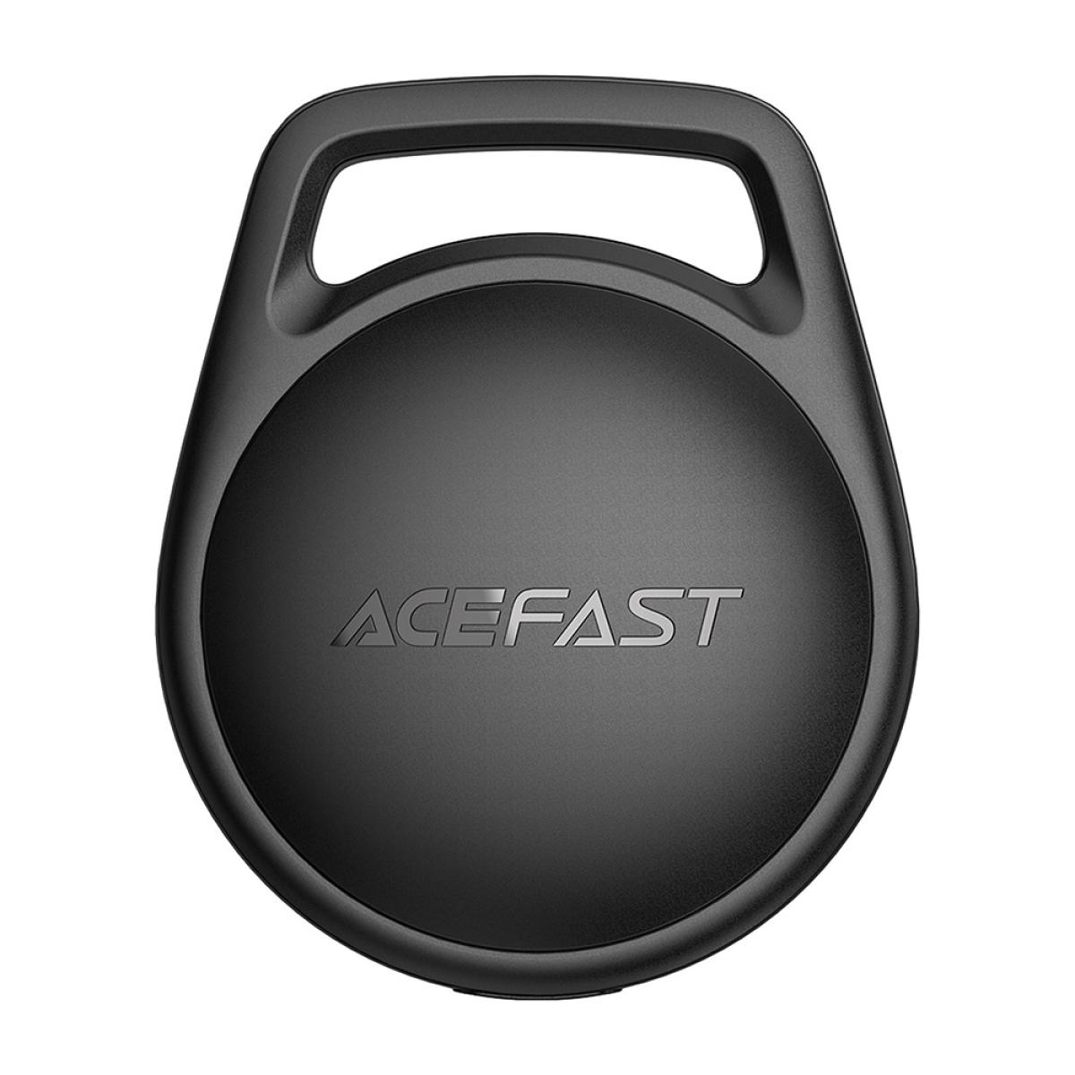 ACEFAST Smart Tag Work with Find My App For iPhone 13 14 15 16 17 Portable GPS Locator Tracking Device For Pet Key Anti lost Tag - Black