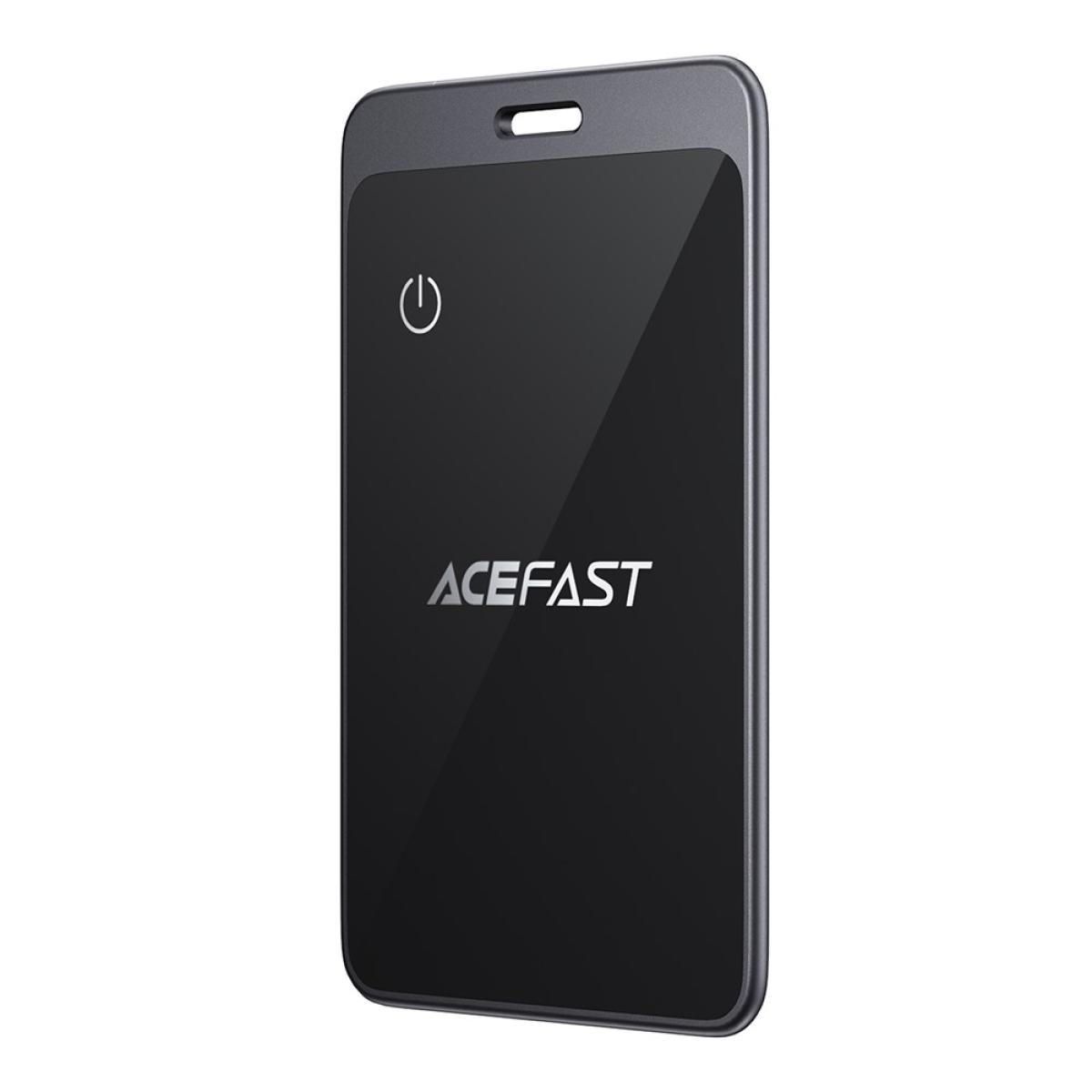 ACEFAST S3 Metal Card Shaped Tag Smart Finder Ultra-Thin Bluetooth-compatible Tracker for iOS - Black