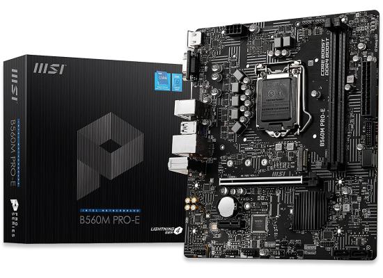 MSI PRO B860M-E mATX - Supports Intel Core Ultra Processors (Series 2), LGA 1851 - Direct 6 Phases, DDR5 Memory Boost (9066+ MT/s OC), PCIe 5.0 x16, M.2 Gen5, 5G LAN