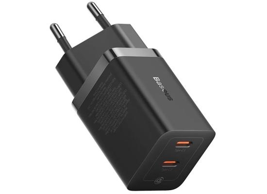 Baseus GaN5 Pro Fast Charger Dual Type C Port, 40W EU, BCT technology- Black product thumbnail 2