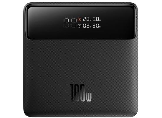 Baseus Blade H1 Lite 20000mAh 100W Fast Charging Power Bank with Type-C Cable - 2 USB-A and 2 Type-C Port, Digital Display, Slim Design - Black product thumbnail 2