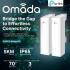TP-Link Omada EAP215-Bridge KIT Point to Point Wireless Bridge Outdoor - 5GHz, 867Mbps, PtP&PtMP, 5km Range, 3 Gigabit Ports, PoE or DC Powered, IP65 Weatherproof, Preconfigured, Plug&Play