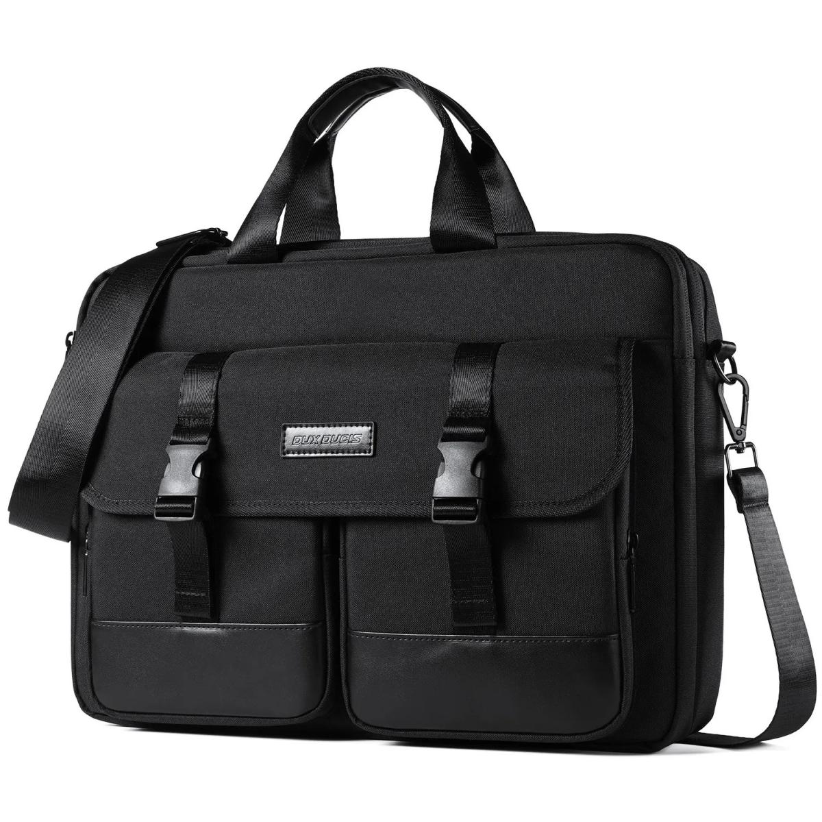 Dux Ducis Shoulder Bag Edge Series for Laptop 14"\/15.4"\u2013 Black