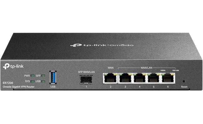 TP-Link ER7206 Multi-WAN Professional Wired Gigabit VPN Router Increased Network Capacity SPI Firewall Omada SDN Integrated Load Balance Lightning Protection