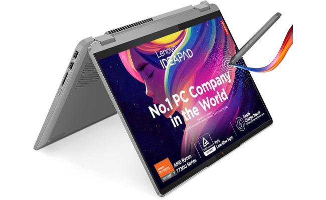 Lenovo IdeaPad Flex 5 14 (2024) NEW 7Gen AMD Ryzen 7 8-Cores Touch 2-in-1 Laptop Powerful Performance w/ Lenovo® Digital Pen - Arctic Grey