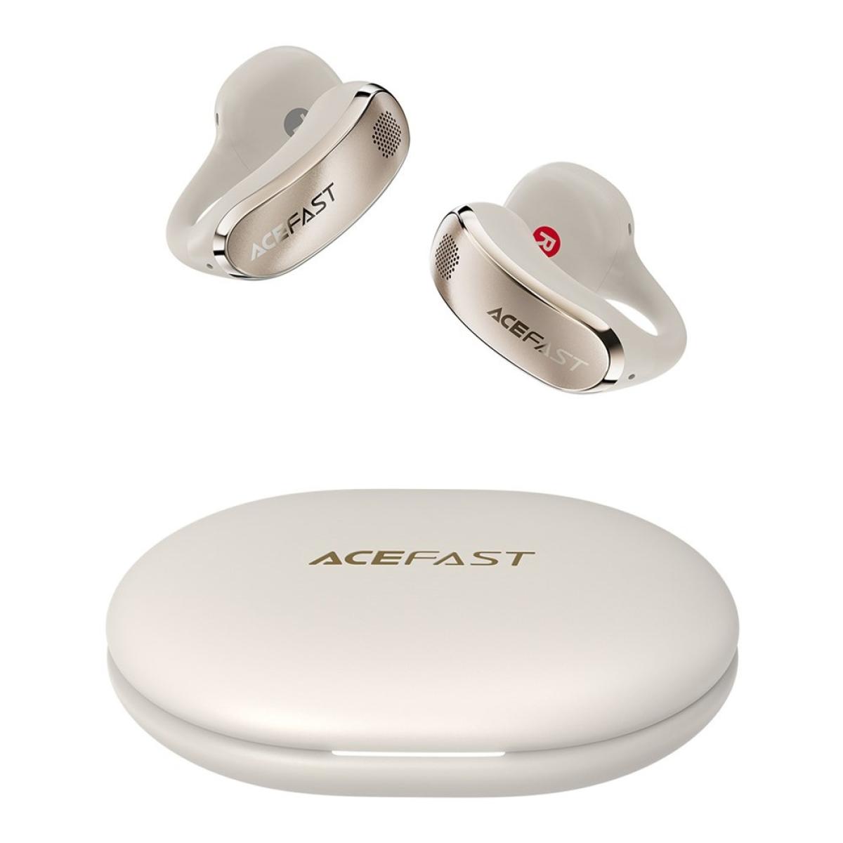 ACEFAST ACECLIP Pro Open Ear Wireless Earphones Dual Mic Noise Reduction Bluetooth-compatible Earbuds - Light Gold