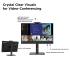 Lenovo ThinkVision T24v-30 24" IPS Full HD 75Hz Conferencing Monitor Adjustable Stand Built In 2MP Webcam & Speakers & Mic w/ HDMI , DP, VGA & USB Hub