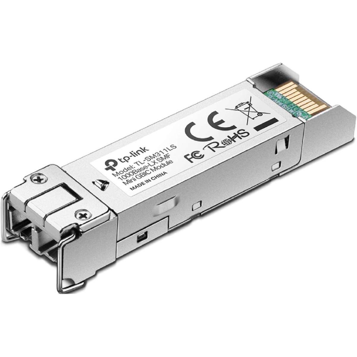 TP-Link TL-SM311LS Gigabit SFP Module | 1000Base-LX Single-Mode Fiber Mini GBIC Module | Plug and Play | LC\/UPC Interface | Up to 10km Distance