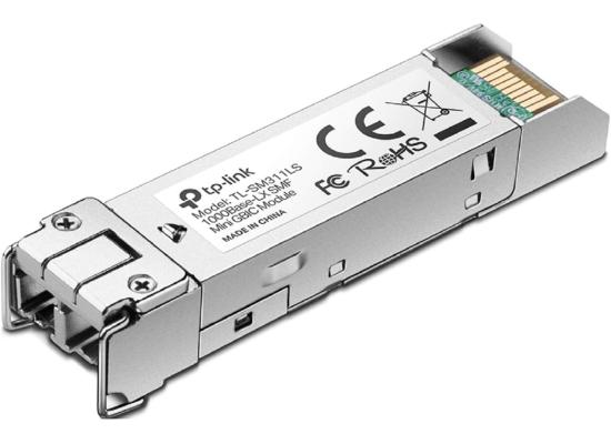 TP-Link TL-SM311LS Gigabit SFP Module | 1000Base-LX Single-Mode Fiber Mini GBIC Module | Plug and Play | LC/UPC Interface | Up to 10km Distance