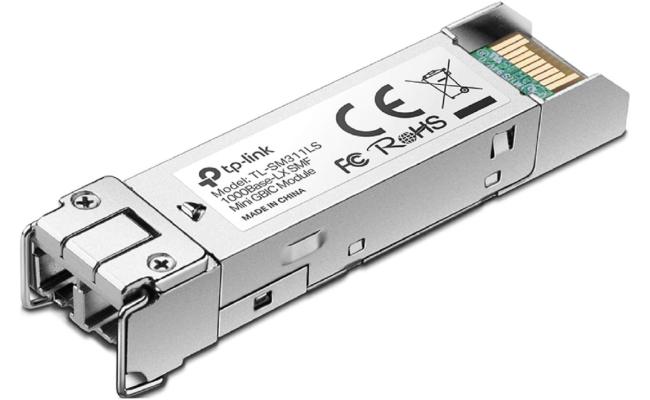 TP-Link TL-SM311LS Gigabit SFP Module | 1000Base-LX Single-Mode Fiber Mini GBIC Module | Plug and Play | LC/UPC Interface | Up to 10km Distance