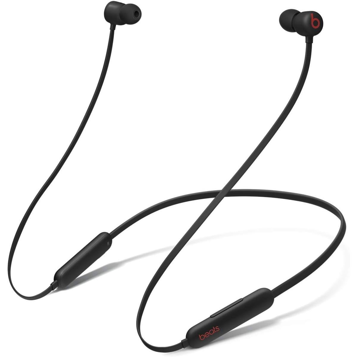 Beats Flex Wireless Earphones – Apple W1 Headphone Chip, Magnetic Earbuds, Class 1 Bluetooth, 12 Hours of Listening Time, Built-in Microphone - Black