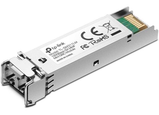 TP-LINK TL-SM311LM Gigabit SFP Module, 1000Base-SX Multi-Mode Fiber Mini GBIC Module, Plug and Play, LC/UPC Interface, Up to 550/220m Distance