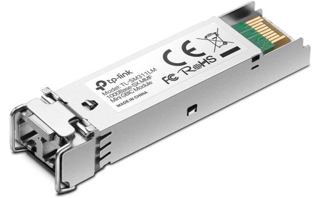 TP-LINK TL-SM311LM Gigabit SFP Module, 1000Base-SX Multi-Mode Fiber Mini GBIC Module, Plug and Play, LC/UPC Interface, Up to 550/220m Distance