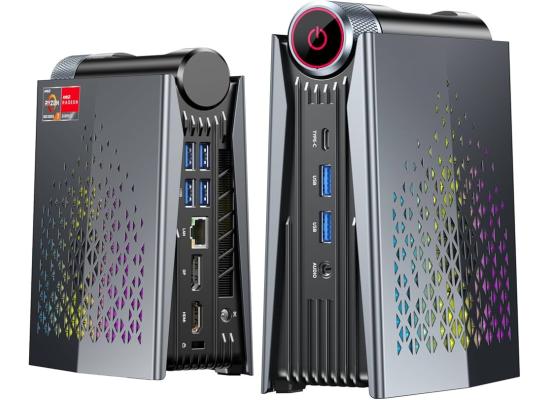 ACEMAGIC S3A Mini PC Gaming Barebone AMD Ryzen 9 7940HSU 8-Cores High Performance Series w/ AMD Radeon 780M Graphic Support up to 8K Display , Black