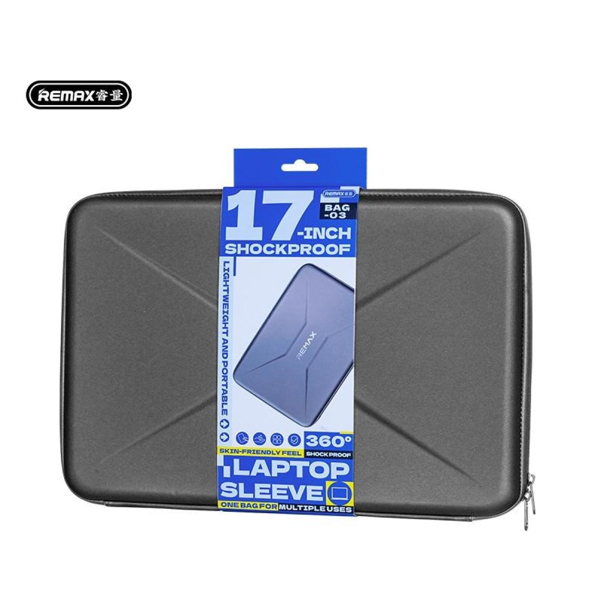 REMAX BAG-03 17-inch shockproof computer storage bag For Apple MacBook pro 16 and Laptops - Black