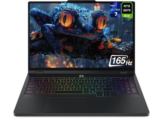 Lenovo Legion 5 (2025) NEW AI-Powered Gaming PC Intel Core Ultra 7 Gen II 255HX 20-Cores w/ Nvidia RTX 5070 8GB DDR7 & 2.5K OLED 165Hz Display , Eclipse Black