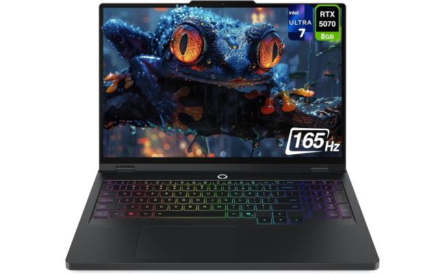 Lenovo Legion 5 (2025) NEW AI-Powered Gaming PC Intel Core Ultra 7 Gen II 255HX 20-Cores w/ Nvidia RTX 5070 8GB DDR7 & 2.5K OLED 165Hz Display , Eclipse Black