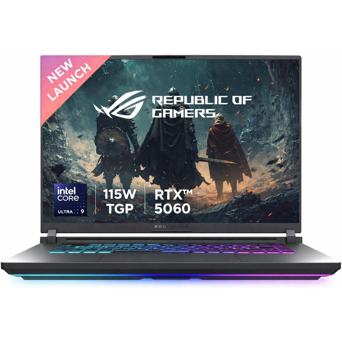 ASUS ROG Strix G16 (2025) G615LM NEW Intel Core Ultra 9 Gen II 275HX 24-Cores w\/ NVIDIA RTX\u2122 5060 8GB DDR7 & IPS 165Hz Display, Volt Green